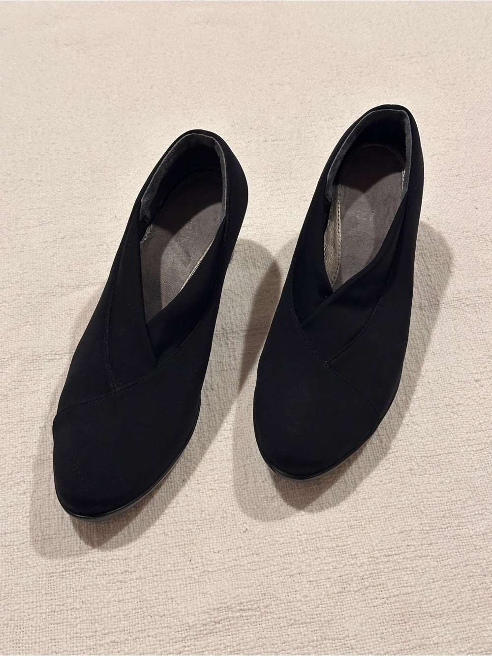 NAOT Black Cutout Slip On Block Heel Shoes Size 41